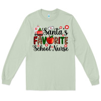 Matcha santa's favorite  school nurse Long Sleeve Tee - AdoDesignShop