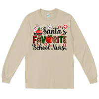 Mushroom santa's favorite  school nurse Long Sleeve Tee - AdoDesignShop