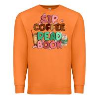 Carrot sip coffee read book Premium Sweatshirt - MaliasSmallBusiness