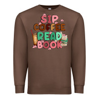 Chestnut sip coffee read book Premium Sweatshirt - MaliasSmallBusiness