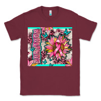 Burgundy survivor breast cancer Classic Tee - AdoDesignShop
