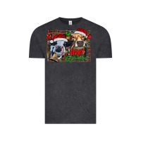Vintage Black merry christmas heifers Vintage Tee - RanaPortraitStore
