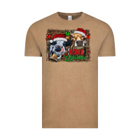 Vintage Coffee merry christmas heifers Vintage Tee - RanaPortraitStore