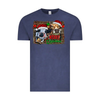 Vintage Denim merry christmas heifers Vintage Tee - RanaPortraitStore