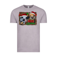 Vintage Zinc merry christmas heifers Vintage Tee - RanaPortraitStore