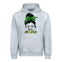 Heather Grey Lucky Mama Urban Hoodie - Bettercallsaul