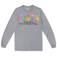 Heather Grey mothers are like flower Long Sleeve Tee - JahusDesignShop