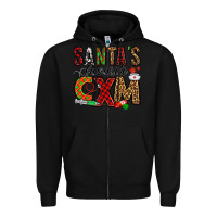 Black santa's favorite cxm Zipper Hoodie - Jasminsmagicworld