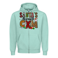 Seafoam santa's favorite cxm Zipper Hoodie - Jasminsmagicworld