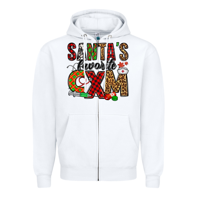 Santa's Favorite Cxm Zipper Hoodie by Jasminsmagicworld | Teevron