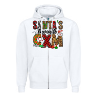 White santa's favorite cxm Zipper Hoodie - Jasminsmagicworld