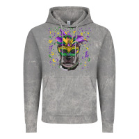 Cloud Rock mardi gras  mask pitbull Vintage Hoodie - RanaPortraitStore