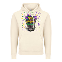 Vintage Artic mardi gras  mask pitbull Vintage Hoodie - RanaPortraitStore