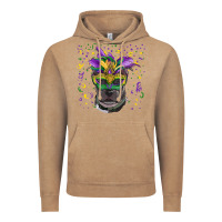 Vintage Coffee mardi gras  mask pitbull Vintage Hoodie - RanaPortraitStore