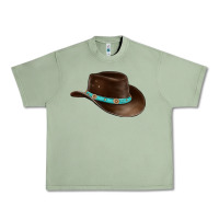 Oil Green cowboy cap Urban Heavy Tee - BarkalooDesign