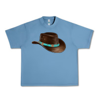 Pebble Blue cowboy cap Urban Heavy Tee - BarkalooDesign