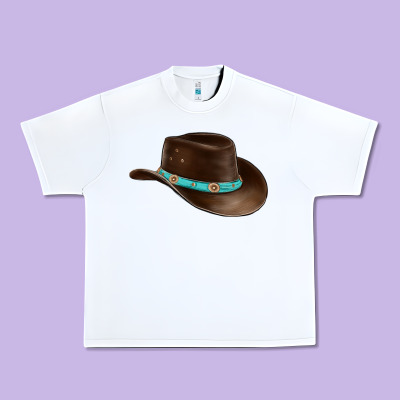 Cowboy Cap Urban Heavy Tee Designed By Barkaloodesign