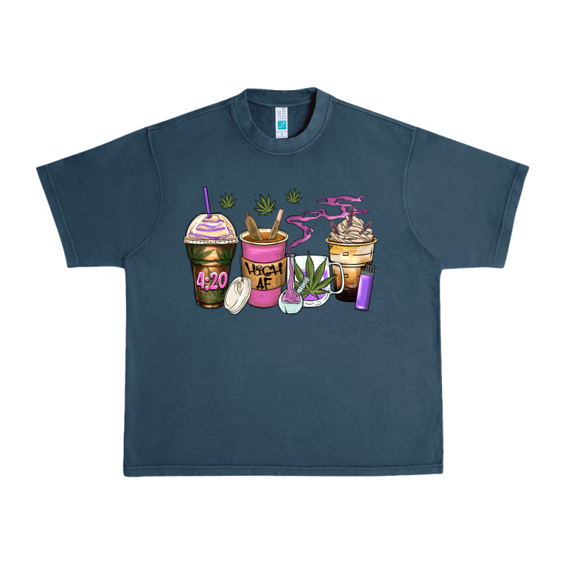 Weed Coffee Cups Urban Heavy Tee by Zillion Design Studio | Teevron