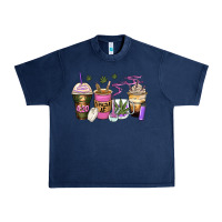 Navy weed coffee cups Urban Heavy Tee - Zillion Design Studio