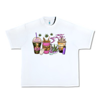 White weed coffee cups Urban Heavy Tee - Zillion Design Studio