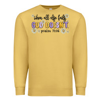 Antique Gold when all else fails god doesnt Premium Sweatshirt - MaliasSmallBusiness
