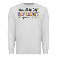 Dove Grey when all else fails god doesnt Premium Sweatshirt - MaliasSmallBusiness
