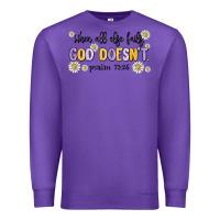 Purple when all else fails god doesnt Premium Sweatshirt - MaliasSmallBusiness