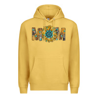 Antique Gold Western Mom With Gemstone And Sunflower Premium Hoodie - BundleAndBundleShop
