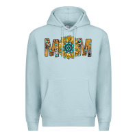 Blue Mist Western Mom With Gemstone And Sunflower Premium Hoodie - BundleAndBundleShop