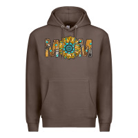 Coffee Western Mom With Gemstone And Sunflower Premium Hoodie - BundleAndBundleShop