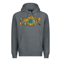 Rock Western Mom With Gemstone And Sunflower Premium Hoodie - BundleAndBundleShop