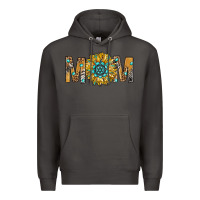 Smoke Western Mom With Gemstone And Sunflower Premium Hoodie - BundleAndBundleShop
