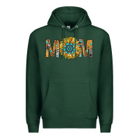 Sports Green Western Mom With Gemstone And Sunflower Premium Hoodie - BundleAndBundleShop
