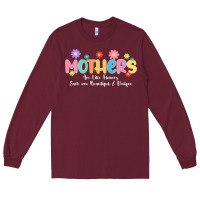 Burgundy mothers are like flower Long Sleeve Tee - JahusDesignShop