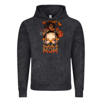 Vintage Black basketball messy bun mom Vintage Hoodie - texasbilliewilder