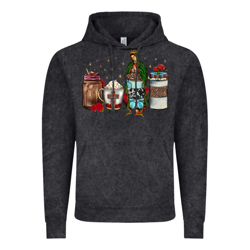 Our Lady Of Guadalupe Coffee Vintage Hoodie by JahusDesignShop | Teevron