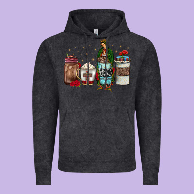 Our Lady Of Guadalupe Coffee Vintage Hoodie Designed By Jahusdesignshop