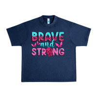 Navy Brave and Strong Urban Heavy Tee - texasbilliewilder