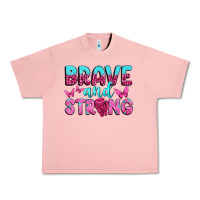 Salmon Brave and Strong Urban Heavy Tee - texasbilliewilder