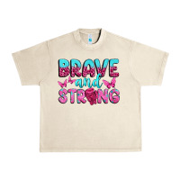 Sandshell Brave and Strong Urban Heavy Tee - texasbilliewilder