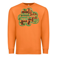 Carrot st patricks day shamrock typography Premium Sweatshirt - MaliasSmallBusiness