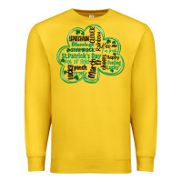Lemon st patricks day shamrock typography Premium Sweatshirt - MaliasSmallBusiness