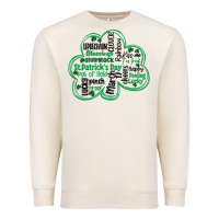 Sandshell st patricks day shamrock typography Premium Sweatshirt - MaliasSmallBusiness