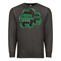 Smoke st patricks day shamrock typography Premium Sweatshirt - MaliasSmallBusiness