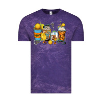 Cloud Purple lacrosse coffee cups Vintage Tee - Zillion Design Studio