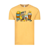 Vintage Mustard lacrosse coffee cups Vintage Tee - Zillion Design Studio