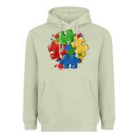 Matcha autism puzzles Heavyweight Hoodie - MaliasSmallBusiness