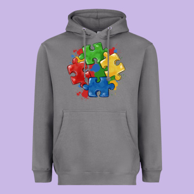 Autism Puzzles Heavyweight Hoodie Designed By Maliassmallbusiness