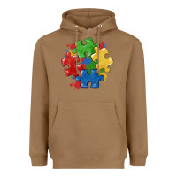 Toasted Coconut autism puzzles Heavyweight Hoodie - MaliasSmallBusiness