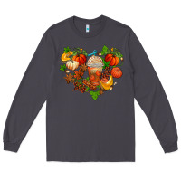 Smoke fall pumpkin heart Long Sleeve Tee - AdoDesignShop